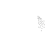 White silhouette of the state of Oregon, tilted to the right shaking out pepper. NW Pepper in white written underneath
